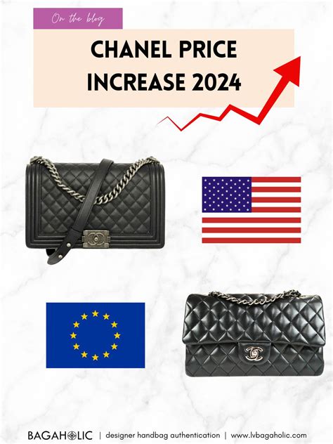 chanel price increase 2024|chanel woc price 2024.